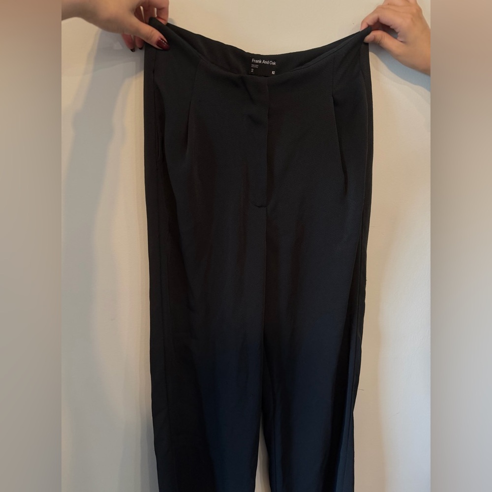 Frank And Oak Black Dress Pants